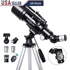 High Magnification 70mm Astronomical Telescope W/ Tripod Phone Adapter Beginners