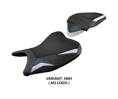 Seat saddle cover Aragona White WH Tpz compatible for KAWASAKI Z 400 2018 > 2023