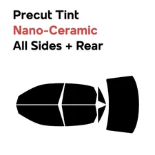 Precut Window Film Automotive Nano Ceramic DIY Tint for Audi A4 2002-2008 Sedan