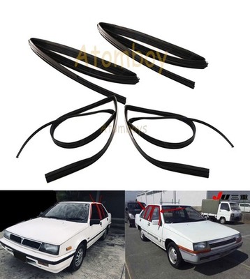 For MITSUBISHI CHAMP C12A COLT LANCER SEDAN GLASS WINDOW Channel Felt Run RUBBER