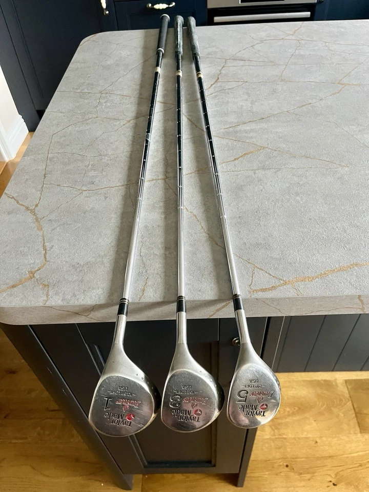 Taylormade Burner Driver & #3 & #5 Woods Steel Shaft Regular Flex Right Handed - Image 4 of 4