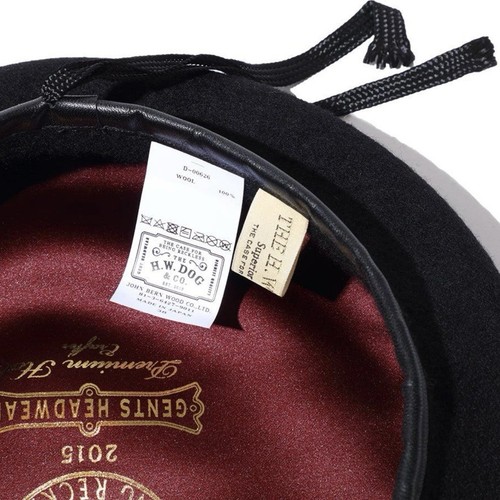 The H.W. Dog & Co. Leather Beret -size 36 - Picture 4 of 5