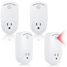 4 Pieces Motion Sensor Sockets Indoor Plug in Sensor Light Control Switch 120...