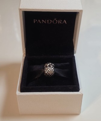 Original PANDORA Ananas Pineapple Frucht Charm 790363 wie Neu, S925 ALE