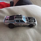 Hot Wheels Mustang Boss 429 Silver Black Diecast 1:64 Redlines Ford Car 1969