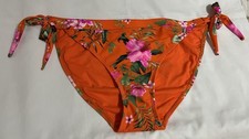 LOVE & ROSES Women’s Size 18 Orange Floral Bikini Bottoms Hipster Ladies BNWT