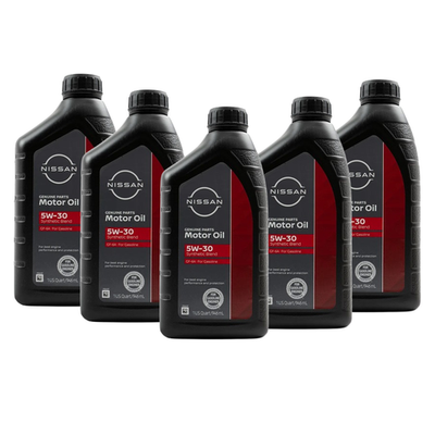 GENUINE OEM NISSAN 5W-30 Oil Change Kit 5-Quart W/ 15208-65F0E