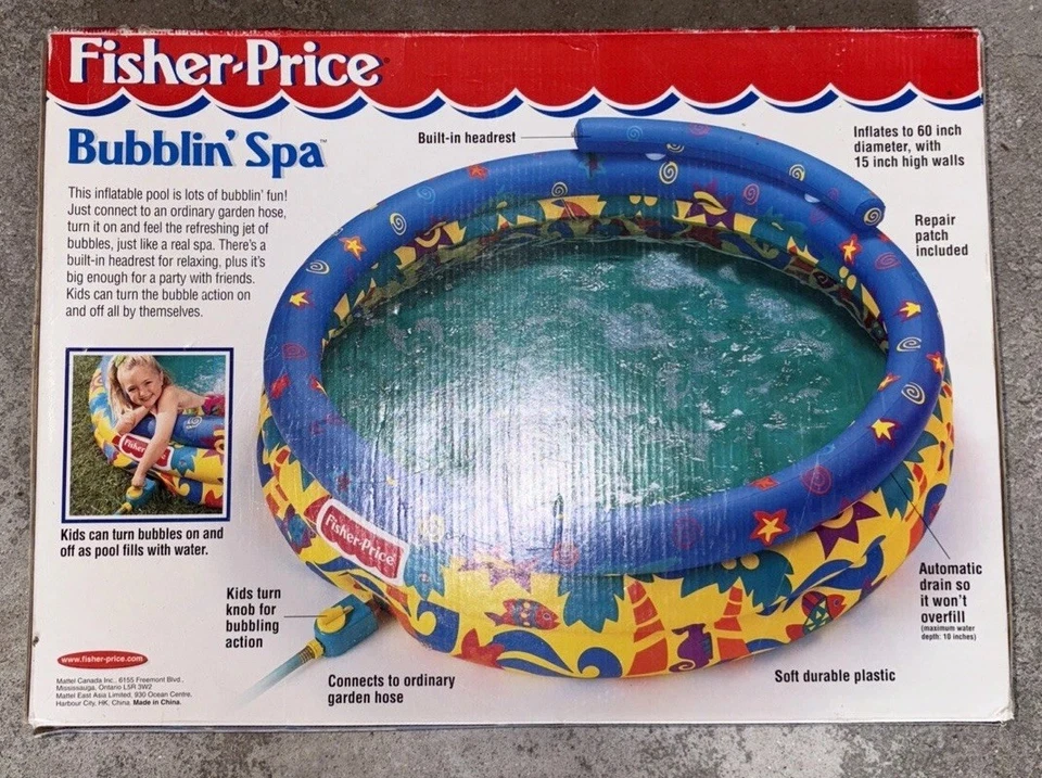 Fischer Price Bubblin’ Spa Mattel 1999 sellado vintage Foto 2 de 4