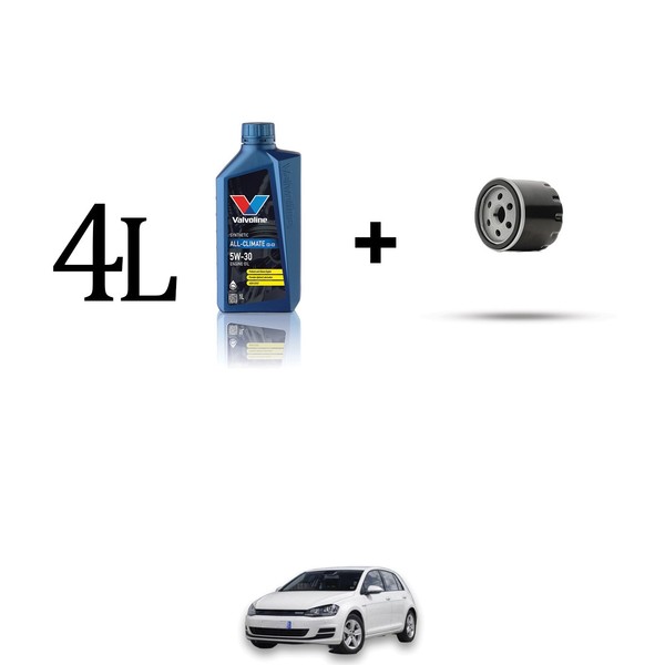 Set ÖLfilter Und 4L FüR VW Golf VII (5G1/BA5) 1.4 TSI 110Kw Von 2014-image