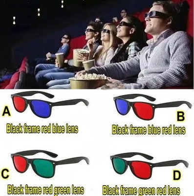 3D Clip Correcting Strabismus Glasses Red Green 3D Glasses Training Eyeglsses 4P