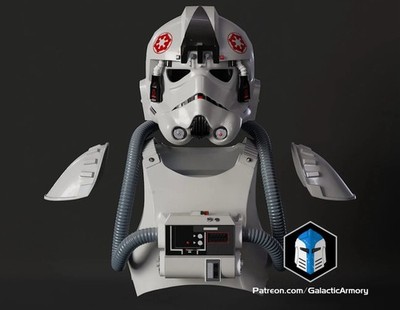 ATAT Pilot/Fahrer Rüstung inspiriert von Star Wars ESB 3D Cosplay Fan Prop DIY