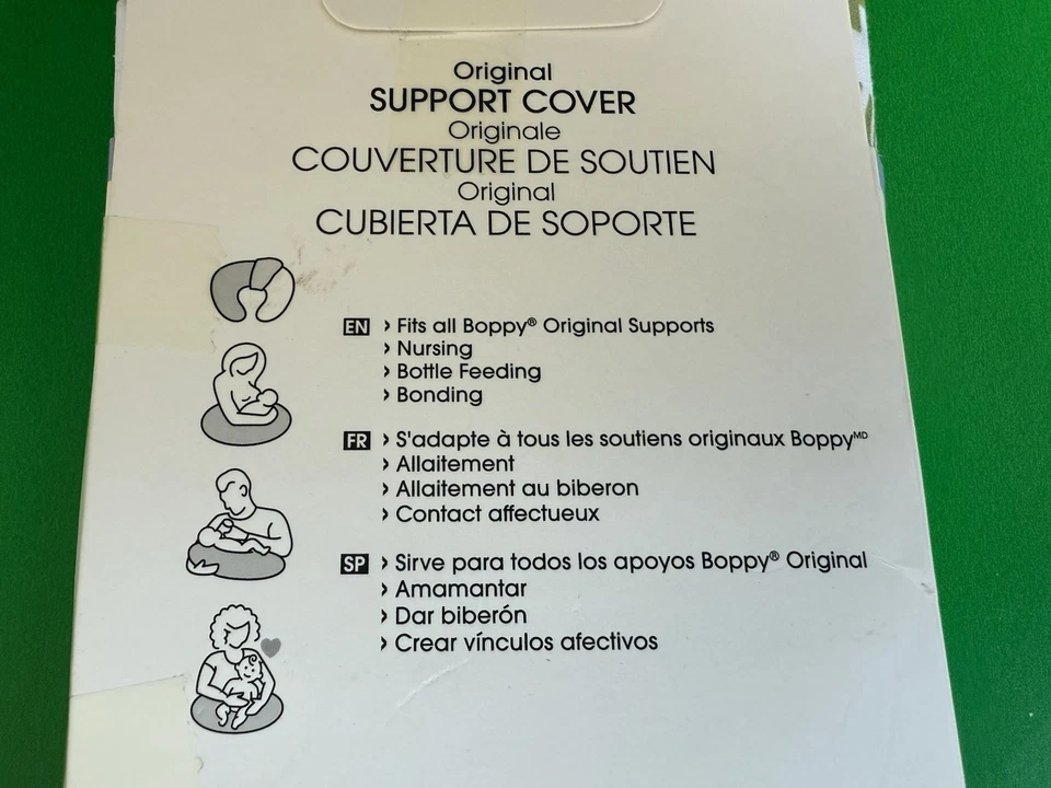 Boppy Original Soporte Cubierta Bebé Biberón Alimentación Nueva Madre Vida Silvestre Foto 4 de 4