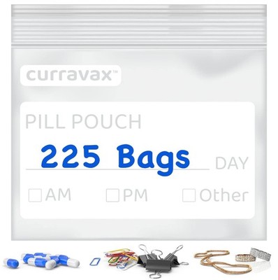 Pill Bags Pack of 225- BPA Free 3 x 2.75 inch Pill Pouch - Pill Pouches for M...
