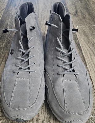 LDeck Italian Handmade Suede Luxury High Top Shoes Mens Sz  display picture 2