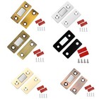 Latches Cabinet Door Locks Home 4 Sets Cabinet Hole-free Metal + Magnet