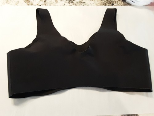 HONEYLOVE- V Neck Bra-Wireless Soft Cups Wide Straps-Black-LWBR0101-Sz-1X - Picture 8 of 13