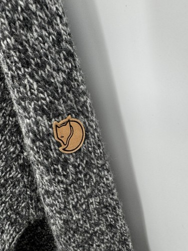 Fjallraven Men's Lada Sweater Grey Size XL Shawl Collar Knit - Picture 5 of 10