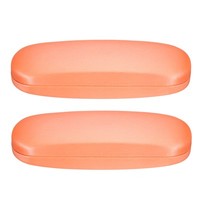 2 StüCk Brillenetui Aus Pu-Leder, Orange