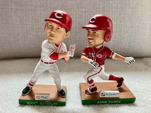 Adam Duvall Scott Schebler Bobblehead Lot of 2 Cincinnati Reds SGA No Bats