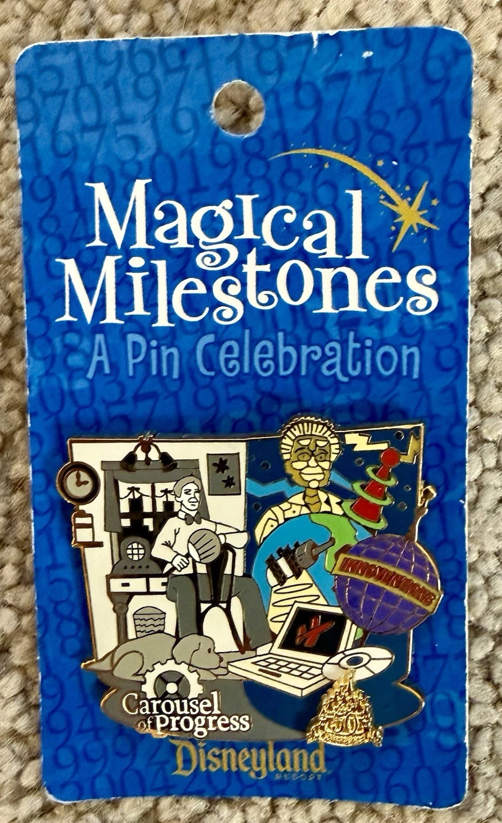 Disney Magical Milestones Then And Now Carousel Progress Pin