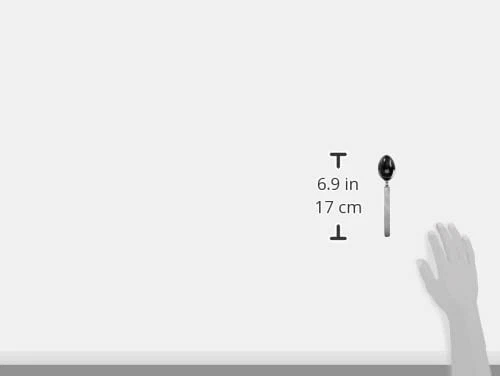 "Сухая" 6-3/4-дюймовая десертная ложка с атласной ручкой, набор из 6 - Изображение 3 из 4