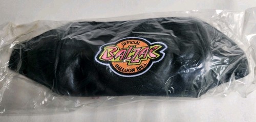 Vintage 1994 Official BALZAC Balloon Ball Neon Leather Fanny Pack Orange/Pfirsich - Bild 2 von 5