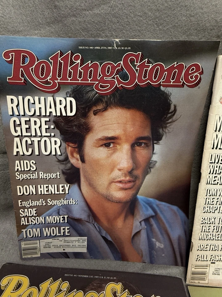 VINTAGE Rolling Stone Magazines LOT OF 11 TRAVOLTA SPIELBERG LENNON PRINCE BRUCE - Image 2 of 4