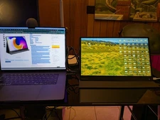 Used PEPPER JOBS XtendViz 15.6" Portable Monitor 1080P IPS - USB-C, Mini HDMI