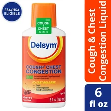 Delsym Max Strength: Cough + Chest Congestion DM. Cherry, 6 oz