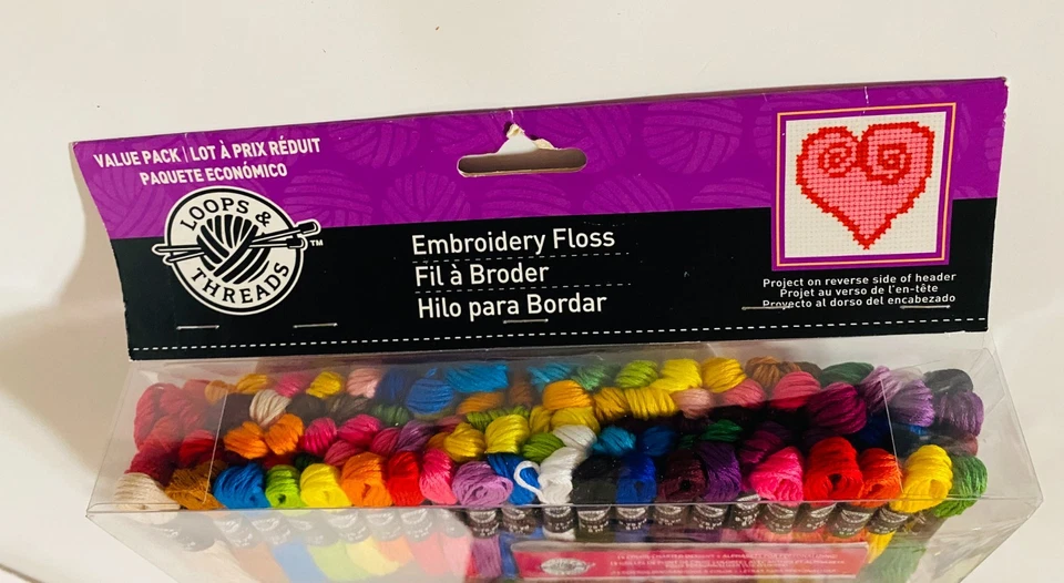 Loops & Threads Embroidery Floss - Value Pack, 105 Skeins, NEW - Image 3 of 4