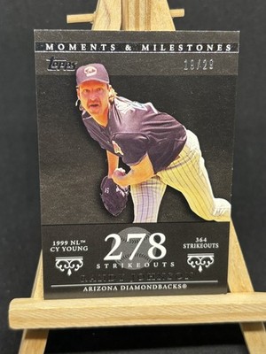 RANDY JOHNSON 2007 TOPPS M&M BLACK /25 BASEBALL CARD #55 - ARIZONA DIAMONDBACKS