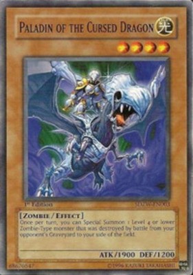 Paladin of the Cursed Dragon - SDZW-EN003 - Common - 1st Edition - Damaged