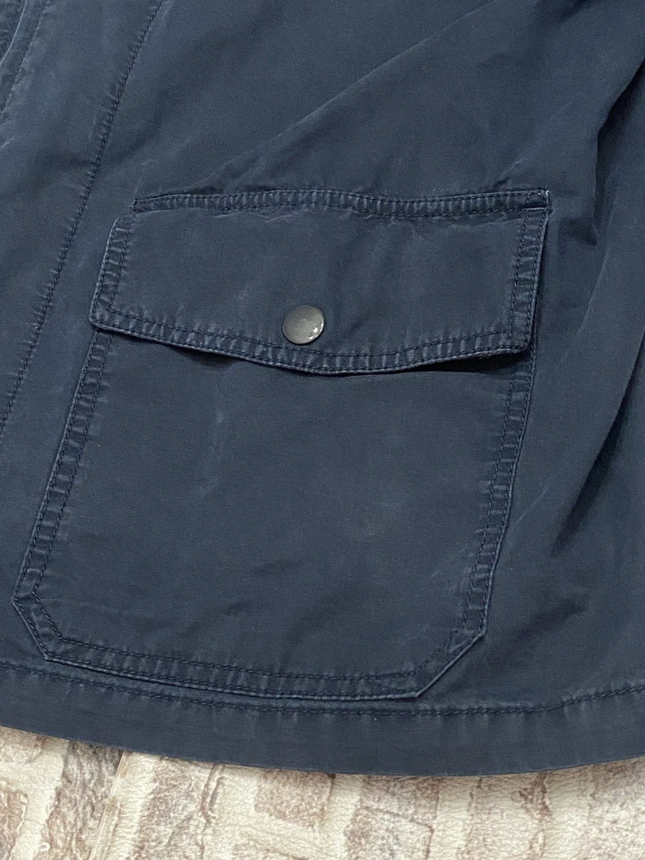 Chaqueta Lucky Brand XXL Para Hombres Tareas Abrigo Cuello Bombardero Azul Marino Utilidad Trabajo Y2K Foto 4 de 4