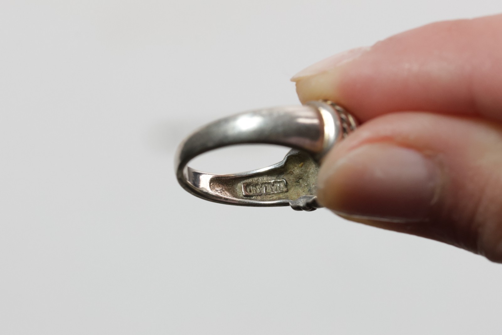 Rounded Waves With Twist Pattern Edges 925 Sterli… - image 2