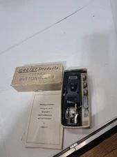 Greist Rotary Buttonholer With Box,Attachments,and Instructions (e)