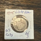 1875 Seated Liberty Quarter