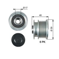 Gates OAP7178 Generatorfreilauf FüR Opel