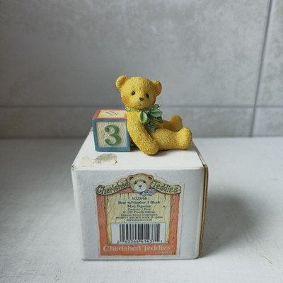 Cherished Teddies - Mini Bär mit Nummer Nr. 3 Block - 302856