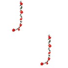 Set of 2 Künstliche Blumen Girlande Blumengirlande Blumengirlanden