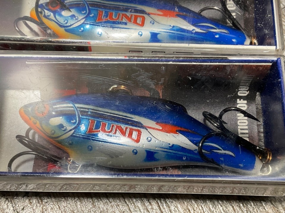 Leurre de pêche vintage LUND BOATS RATTLIN RAPALA ÉDITION LIMITÉE RNR-7