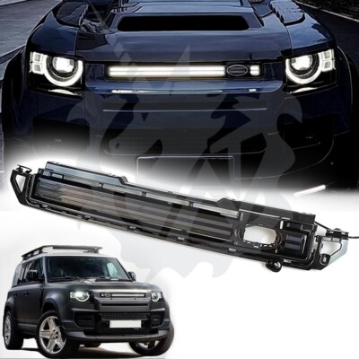 LED Radiator Mesh Grille Front Grill Fits for LR Defender 110 90 130 2020-2026