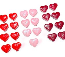 Set 23 Heart Candles Pink Red Burgundy by Gan...