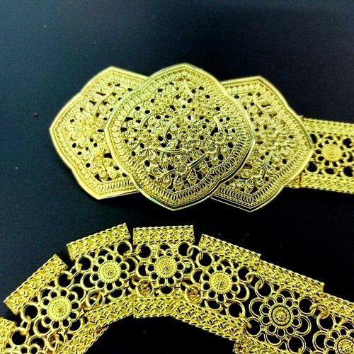 40 " THAI GOLD PLATED BELT VINTAGE STYLE CHAIN LINK COSTUME WOMEN FASHION PARTY - Picture 5 of 7