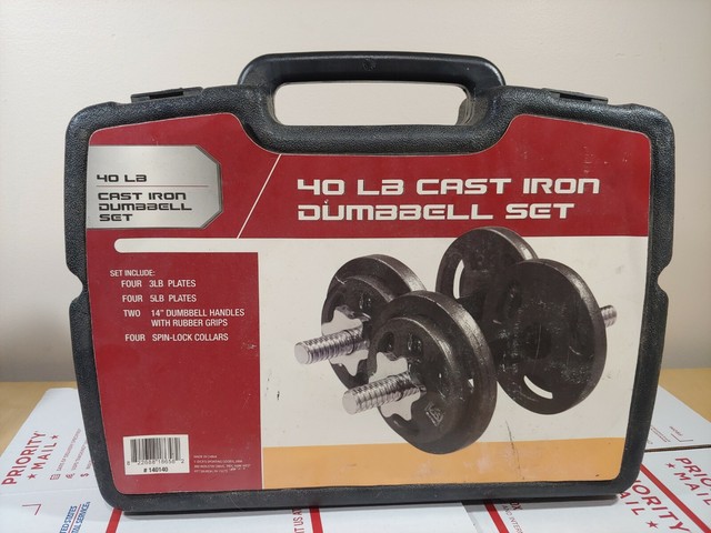 Fitness Gear 40 Lb Adjustable Dumbbell Set