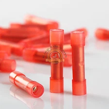 22-18AWG Insulated Electrical Butt Wire Crimp Connector Terminal 100