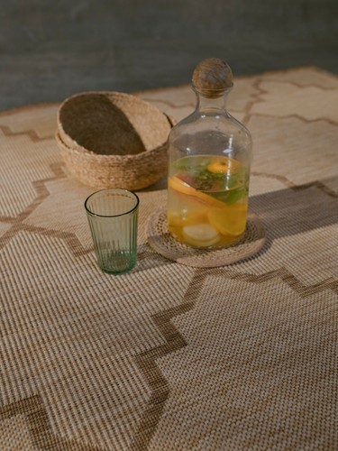 5'3"x7'6" Trellis Diamond, Moroccan Indoor Outdoor Area Rug - 1095 - Picture 38 of 54