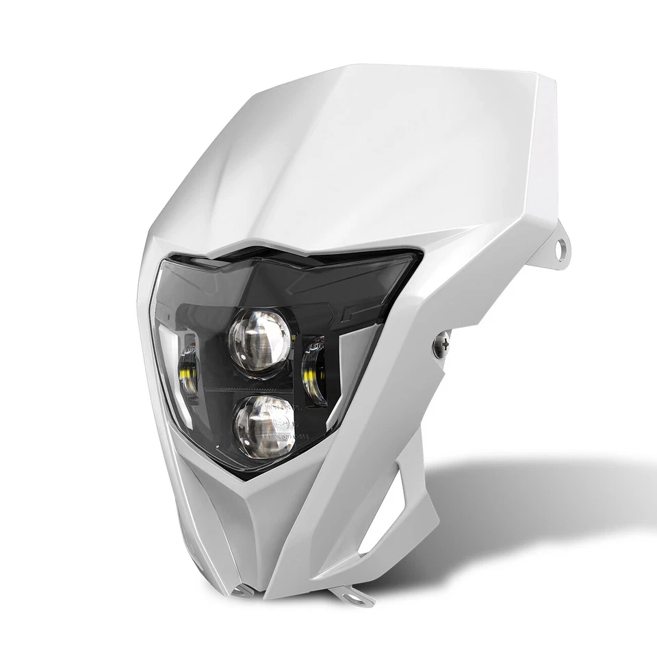 Faro LED con DRL+Carenado Blanco para Yamaha WR450F WR250F WR426F 2013-2023 Foto 3 de 4