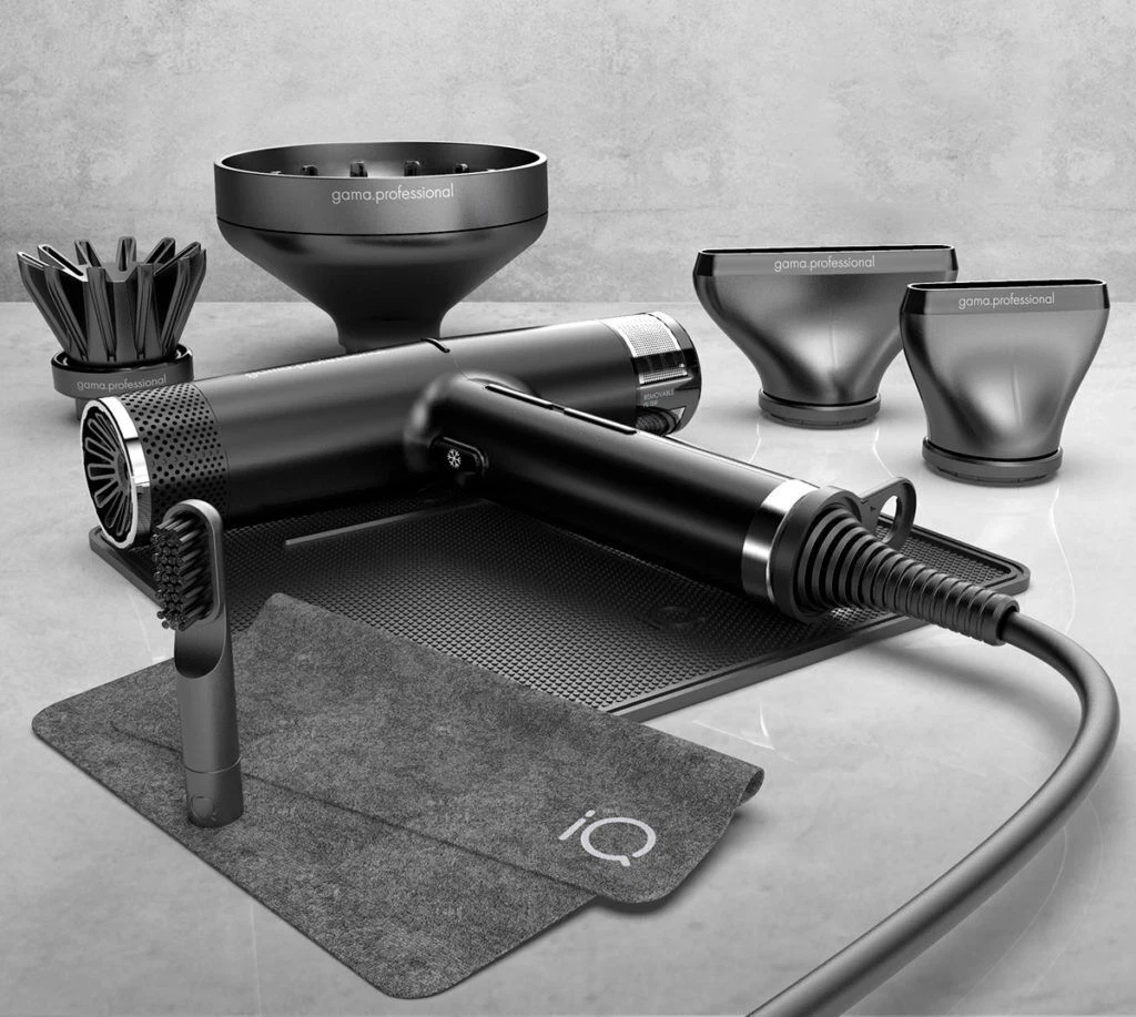 GAMA IQ PERFECT 2 Hair Dryer Black. European plug