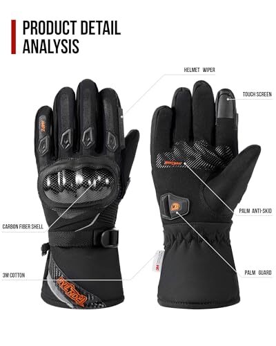 Seibertron SPS-4 Plus Winter Motorcycle Gloves Waterproof