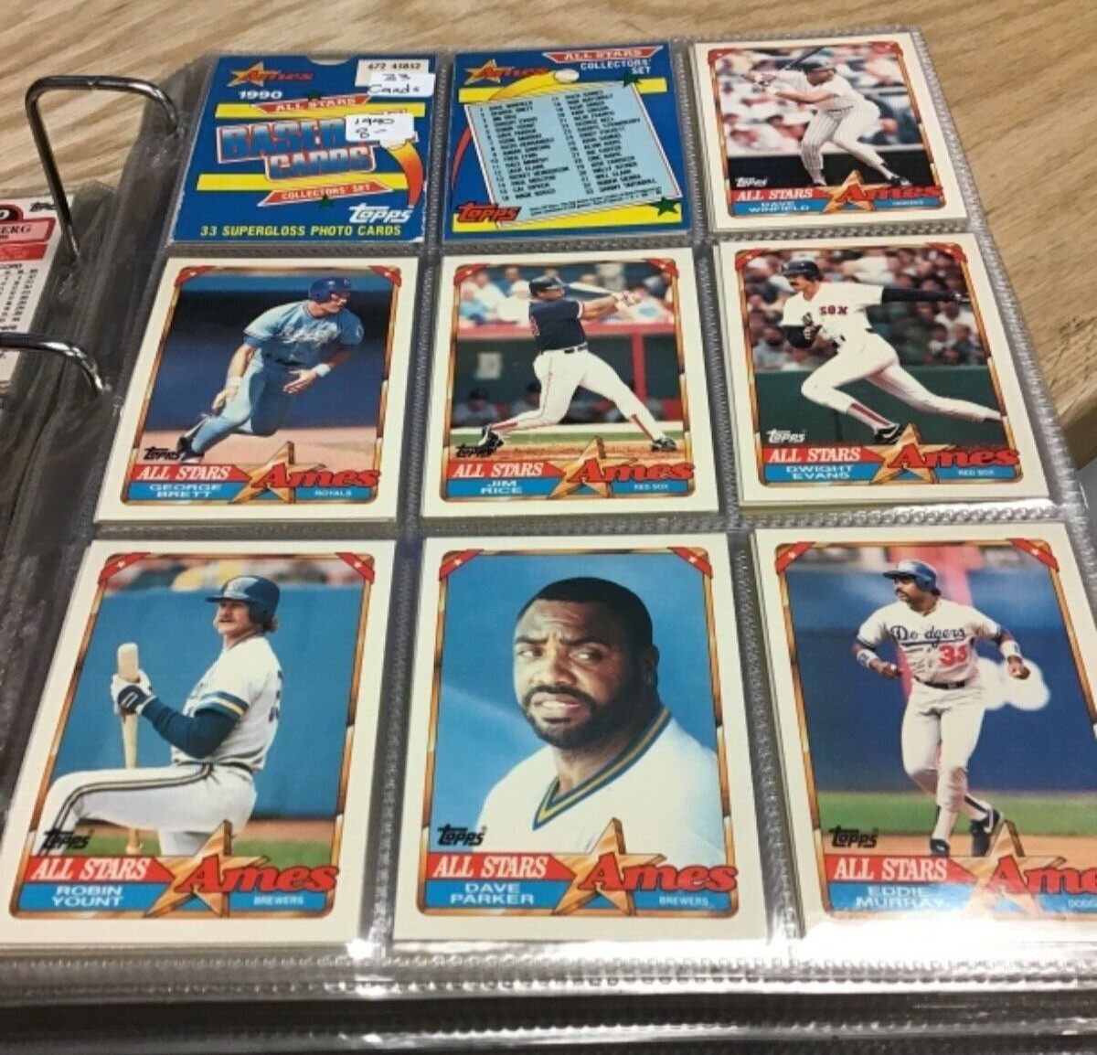 1990 Topps Ames Baseball All Stars Set 33 Cards | eBay
